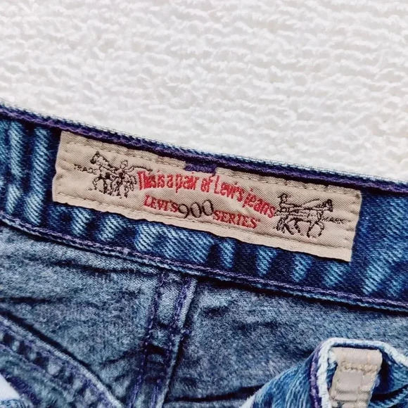 Levi's 900 series rare high waisted taper leg vintage jeans 12 - Picture 2 of 16